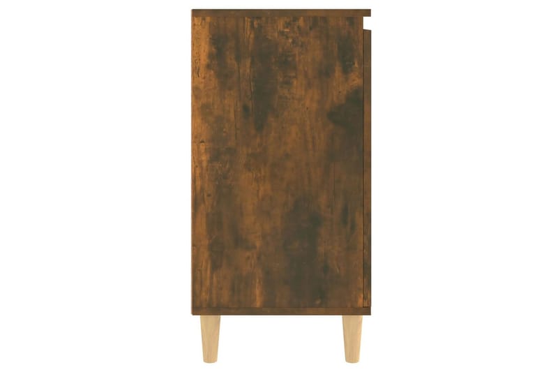 beBasic Skåp rökfärgad ek 60x35x70 cm konstruerat trä - Brown - Sideboard & skänk