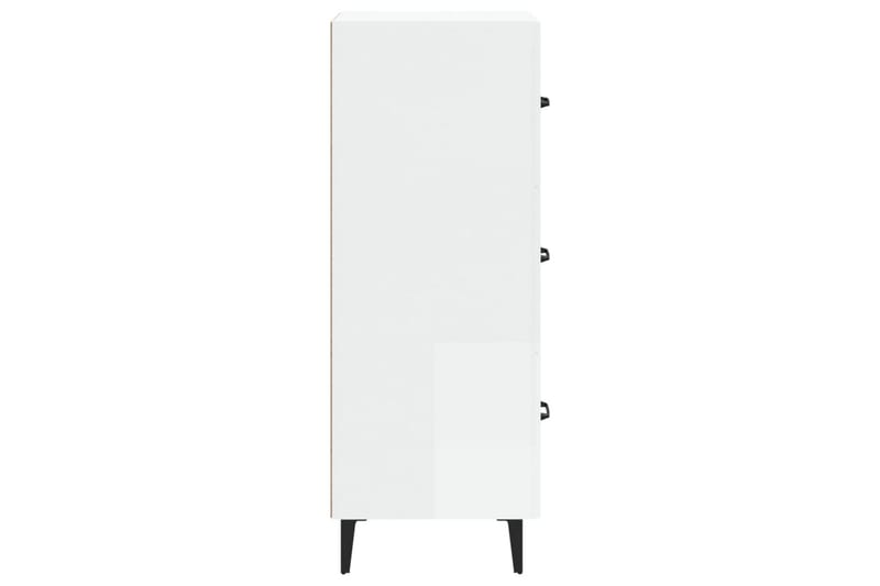beBasic Skåp vit högglans 34,5x34x90 cm konstruerat trä - White - Sideboard & skänk