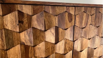 Belino Sideboard 175 cm Industriell stil - varmbrun och svart - Förvaring - Förvaringsmöbler - Sideboard & skänk