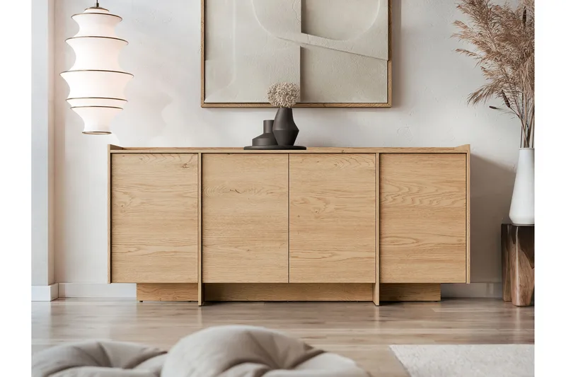 Bellia Skänk 200x38 cm - Brun/Vit - Förvaring - Förvaringsmöbler - Sideboard & skänk