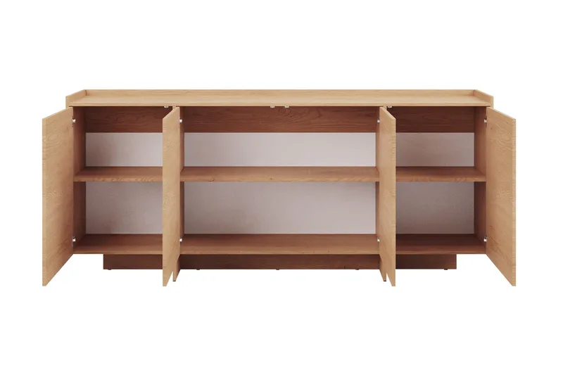 Bellia Skänk 200x38 cm - Brun/Vit - Förvaring - Förvaringsmöbler - Sideboard & skänk