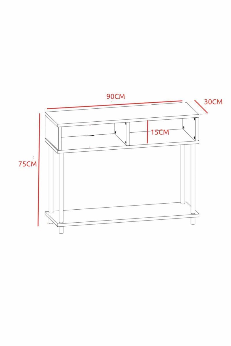 Belvo Sideboard 90x75x30 cm - Furu - Förvaring - Förvaringsmöbler - Sideboard & skänk