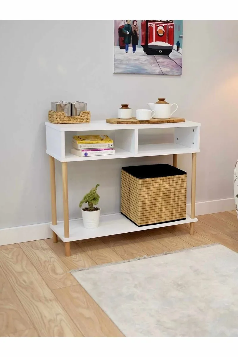 Belvo Sideboard 90x75x30 cm - Vit - Förvaring - Förvaringsmöbler - Sideboard & skänk