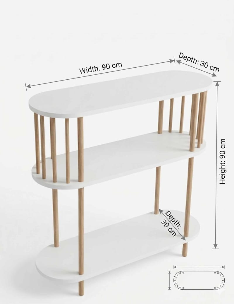 Belvo Sideboard 90x90x30 cm - Vit - Förvaring - Förvaringsmöbler - Sideboard & skänk
