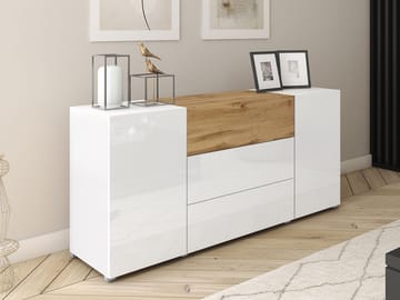 Bergfelde Skänk i Trä - Brun|Vit - Förvaring - Förvaringsmöbler - Sideboard & skänk