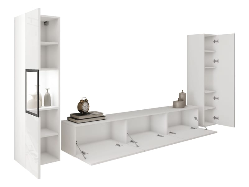 Bergfelde Tv-Enhet 3-delar - Förvaring - Förvaringsmöbler - Möbelset för vardagsrum