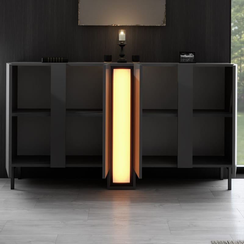 Berriaren Konsolbord 155 cm - Antracit - Förvaring - Förvaringsmöbler - Sideboard & skänk