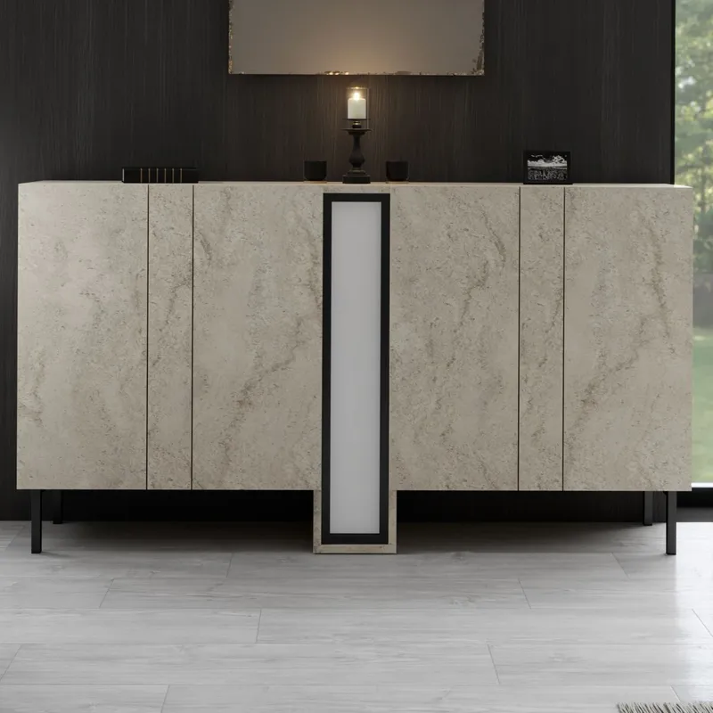 Berriaren Konsolbord 155 cm - Travertin - Förvaring - Förvaringsmöbler - Sideboard & skänk