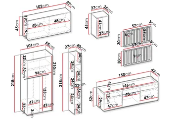 Besta Möbelset För Vardagsrum - Brun/Beige - Förvaring - Förvaringsmöbler - Möbelset för vardagsrum