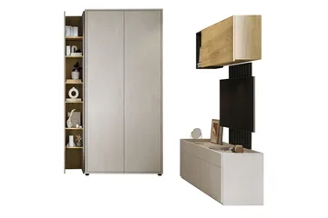 Besta Möbelset För Vardagsrum - Brun/Beige - Förvaring - Förvaringsmöbler - Möbelset för vardagsrum