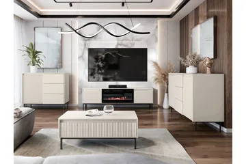 Bjurholm Möbelset För Vardagsrum - Beige - Förvaring - Förvaringsmöbler - Möbelset för vardagsrum