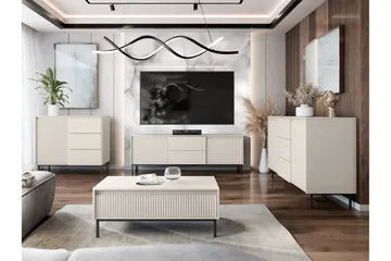 Bjurholm Möbelset För Vardagsrum - Beige - Förvaring - Förvaringsmöbler - Möbelset för vardagsrum