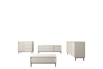 Bjurholm Möbelset För Vardagsrum - Beige - Förvaring - Förvaringsmöbler - Möbelset för vardagsrum