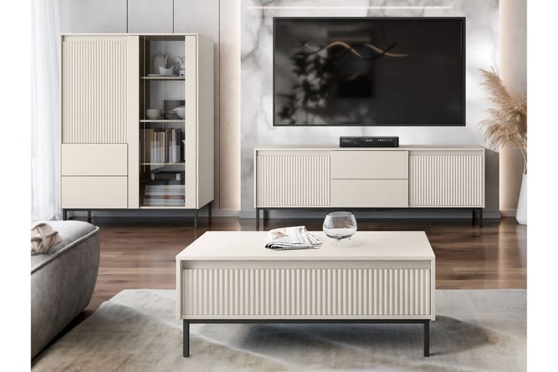 Bjurholm Möbelset För Vardagsrum - Beige - Förvaring - Förvaringsmöbler - Möbelset för vardagsrum