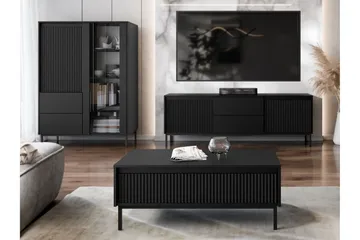 Bjurholm Möbelset För Vardagsrum - Svart - Förvaring - Förvaringsmöbler - Möbelset för vardagsrum