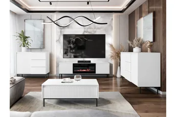 Bjurholm Möbelset För Vardagsrum - Vit - Förvaring - Förvaringsmöbler - Möbelset för vardagsrum