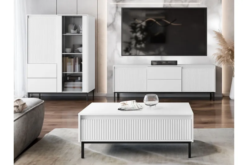 Bjurholm Möbelset För Vardagsrum - Vit - Förvaring - Förvaringsmöbler - Möbelset för vardagsrum