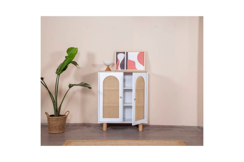 Bohem Skänk 90x41 cm - Natur/Vit - Förvaring - Förvaringsmöbler - Sideboard & skänk