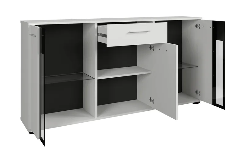 Bunta Skänk 141x41 cm - Brun/Vit - Förvaring - Förvaringsmöbler - Sideboard & skänk