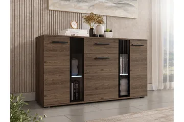 Bunta Skänk 141x41 cm - Svart/Vit - Förvaring - Förvaringsmöbler - Sideboard & skänk