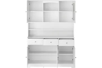 Adelynn Byrå m. Överskåp - Vit - Förvaring - Förvaringsmöbler - Byrå