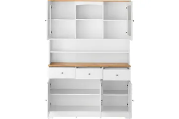 Adelynn Byrå m. Överskåp - Vit - Förvaring - Förvaringsmöbler - Byrå