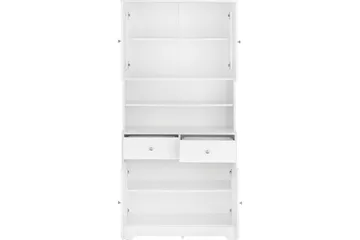 Adelynn Byrå m. Överskåp - Vit - Förvaring - Förvaringsmöbler - Byrå