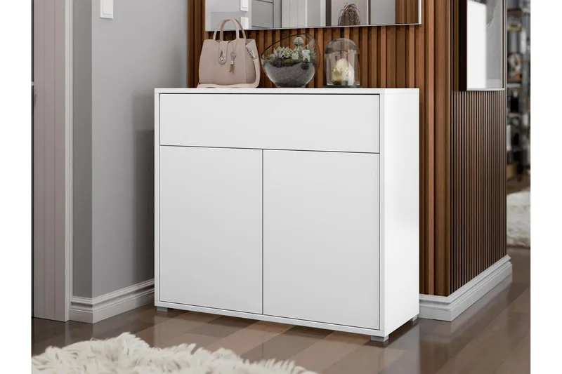 Agawal Byrå 100 cm - Vit - Förvaring - Förvaringsmöbler - Byrå