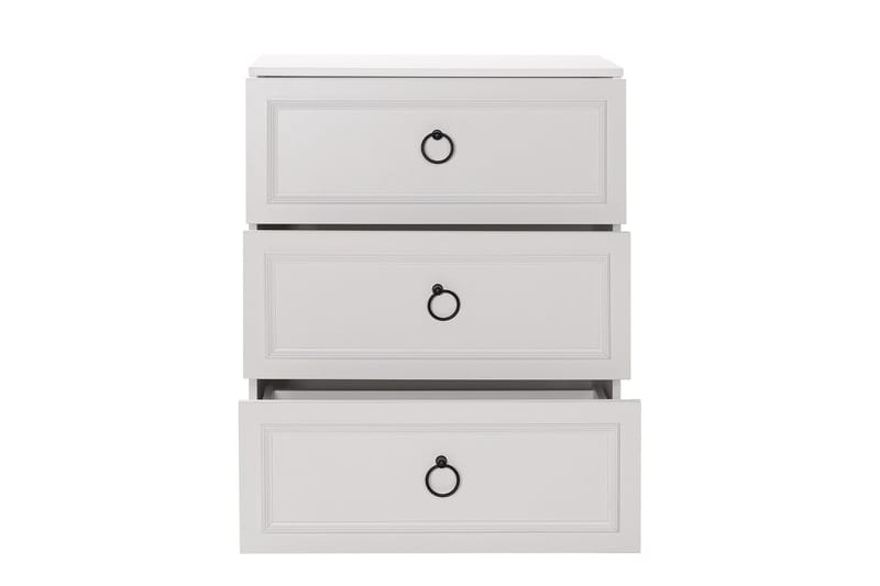 Byrå Ajra 72x93 cm Vit - Hanah Home - Förvaring - Förvaringsmöbler - Byrå - Hallbyrå