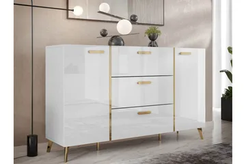 Akihiko Byrå 154 cm - Vit - Förvaring - Förvaringsmöbler - Byrå