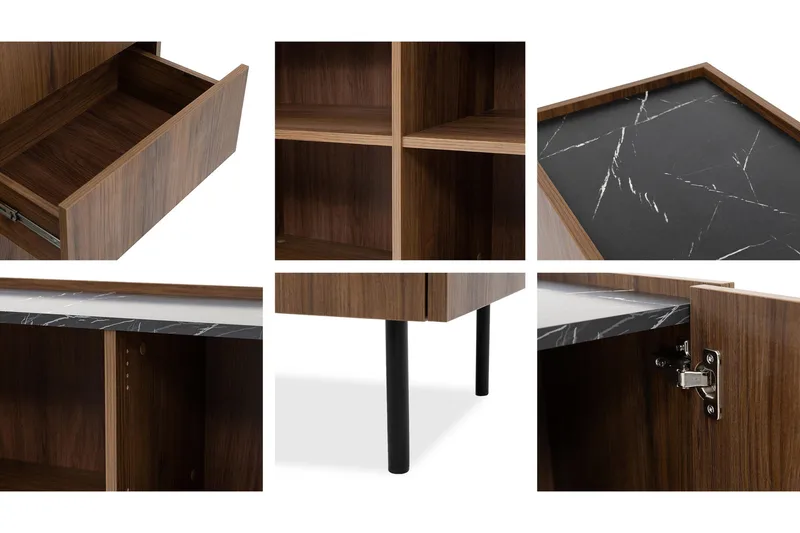 Akihito Byrå 160 cm - Brun - Förvaring - Förvaringsmöbler - Byrå