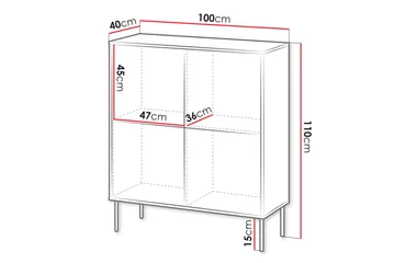Akiko Byrå 100 cm - Beige - Förvaring - Förvaringsmöbler - Byrå
