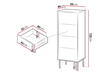 Akiko Byrå 50 cm - Beige - Förvaring - Förvaringsmöbler - Byrå