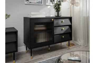 Akilesh Byrå 102 cm - Svart - Förvaring - Förvaringsmöbler - Byrå