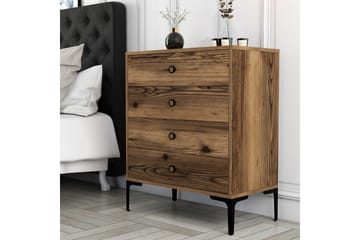 Byrå Ameias 76x90,7 cm Brun - Hanah Home - Förvaring - Förvaringsmöbler - Byrå - Hallbyrå