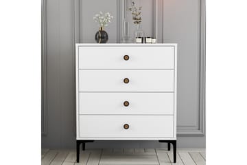 Ameias Byrå 76x90,7 cm Vit - Hanah Home - Förvaring - Förvaringsmöbler - Byrå - Hallbyrå
