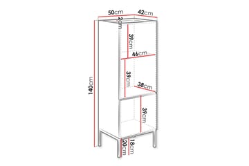 Amelus Byrå 50 cm - Brun - Förvaring - Förvaringsmöbler - Byrå