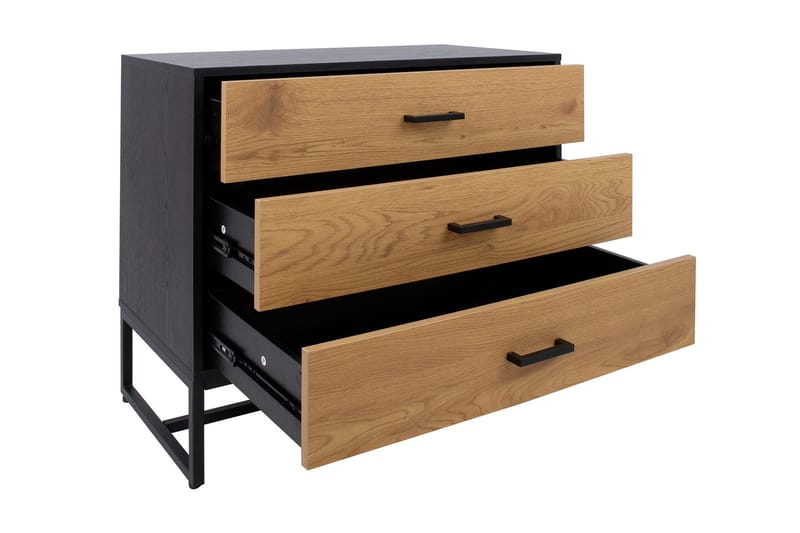 Amsterdam Byrå Ek/Svart - Förvaring - Förvaringsmöbler - Byrå