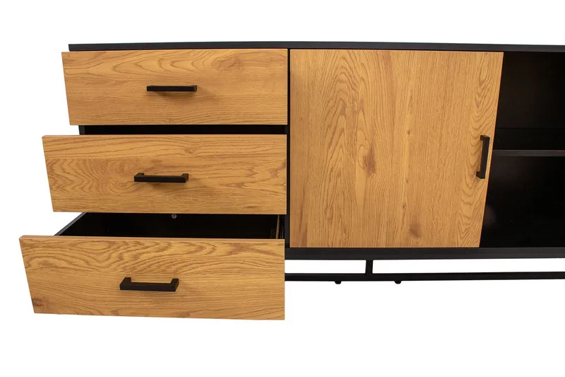 Amsterdam Byrå Ek/Svart - Förvaring - Förvaringsmöbler - Byrå