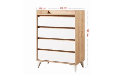 Andifli Byrå 70x92 cm - Blå - Förvaring - Förvaringsmöbler - Byrå