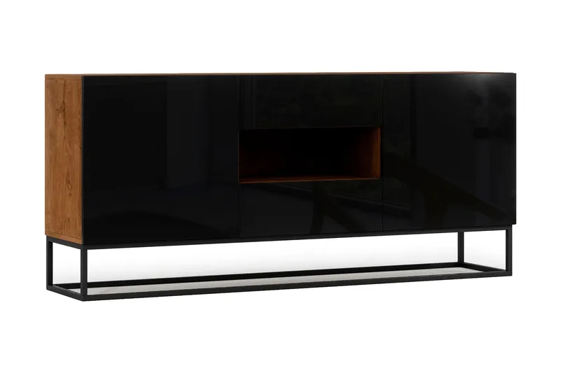 Aneja Byrå 180 cm, Svart