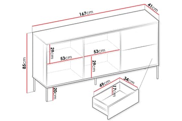 Basici Byrå - Brun - Förvaring - Förvaringsmöbler - Byrå