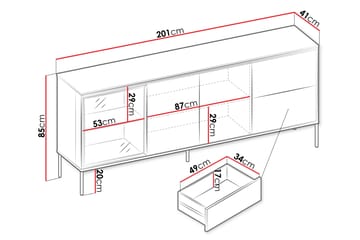 Basici Byrå - Brun - Förvaring - Förvaringsmöbler - Byrå
