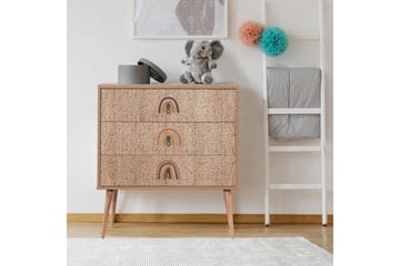 Byrå Bertoaria 80x89 cm Brun - Hanah Home - Förvaring - Förvaringsmöbler - Byrå - Hallbyrå