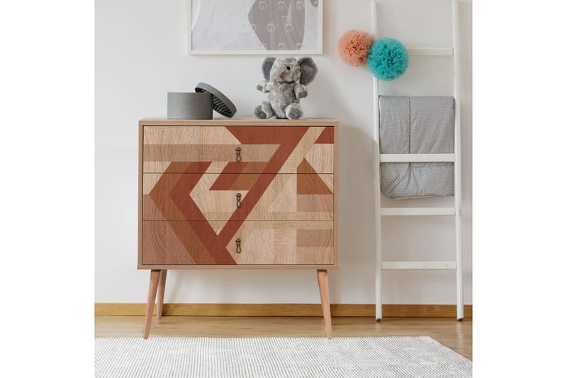 Byrå Bertoaria 80x89 cm Brun - Hanah Home - Förvaring - Förvaringsmöbler - Byrå - Hallbyrå