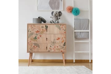 Bertoaria Byrå 80x89 cm Brun - Hanah Home - Förvaring - Förvaringsmöbler - Byrå - Hallbyrå