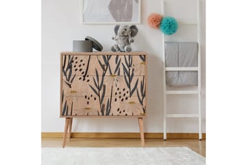 Bertoaria Byrå 80x89 cm Brun - Hanah Home - Förvaring - Förvaringsmöbler - Byrå - Hallbyrå