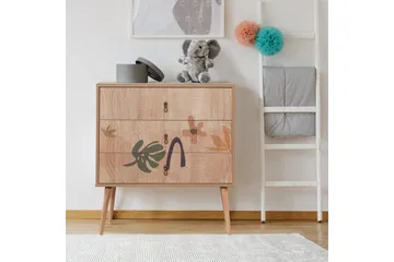 Bertoaria Byrå 80x89 cm Brun - Hanah Home - Förvaring - Förvaringsmöbler - Byrå - Hallbyrå