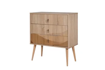 Bertoaria Byrå 80x89 cm Brun - Hanah Home - Förvaring - Förvaringsmöbler - Byrå - Hallbyrå