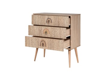 Bertoaria Byrå 80x89 cm Brun - Hanah Home - Förvaring - Förvaringsmöbler - Byrå - Hallbyrå